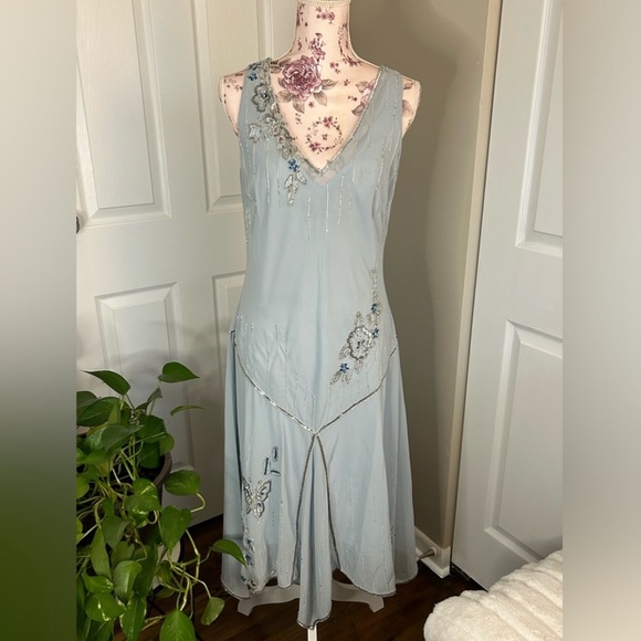 Midnight Velvet Dresses Vintage 92s Gatsby Flapper 2 Piece Set midnight-velvet-dresses-vintage-92s-gatsby-flapper-2-piece-set